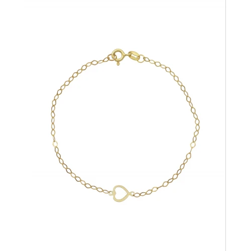 9K Χρυσό Bραχιόλι με "Καρδιά" 043575FV