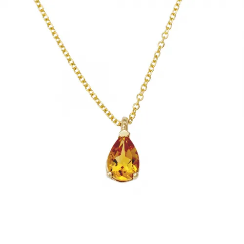 14K Χρυσό Κολιέ Με Citrine 0985CIT