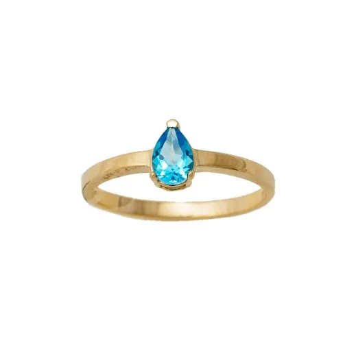 14K Χρυσό Δαχτυλίδι με Swiss Τοπάζι 0985SWA