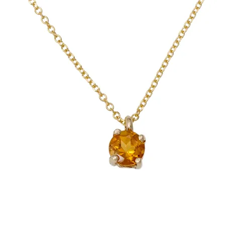 14K Χρυσό Κολιέ Με Citrine 0989CIT-KL14