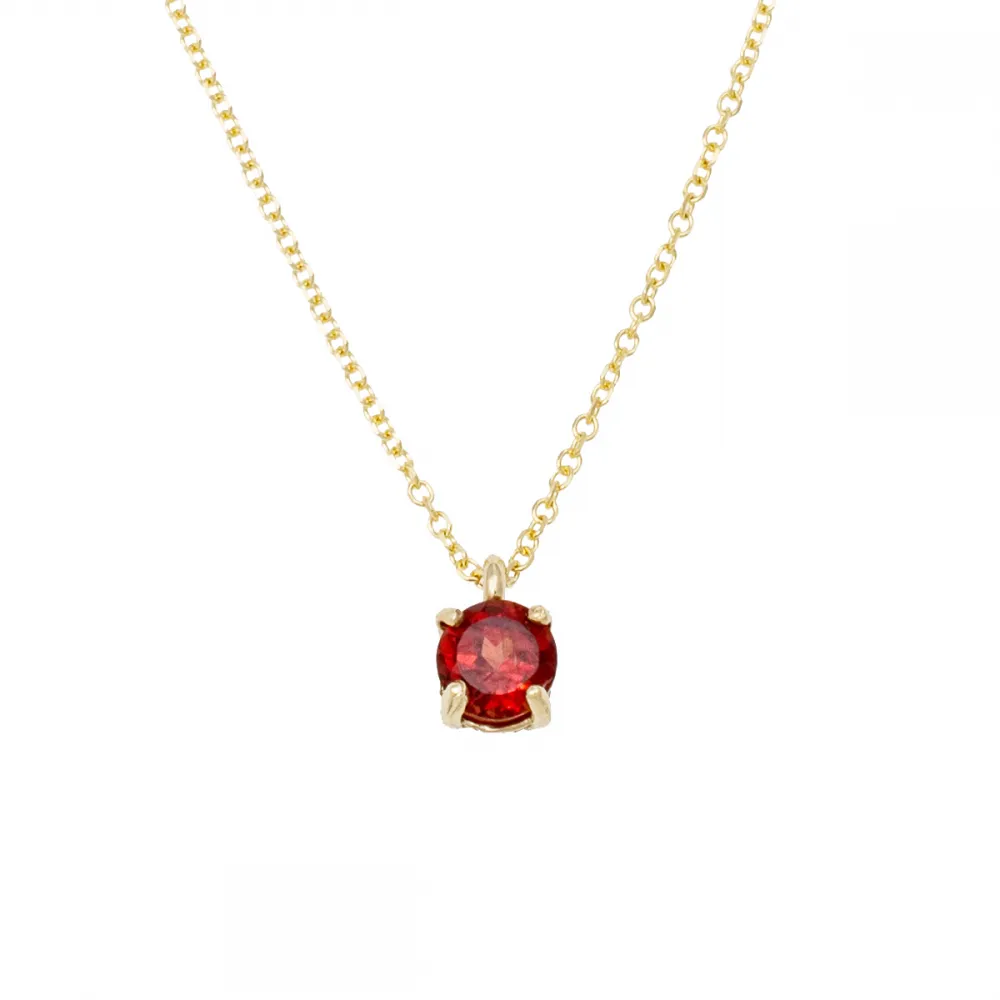 14K Χρυσό Κολιέ Με Ορυκτή Γρανάδα 0989GR1