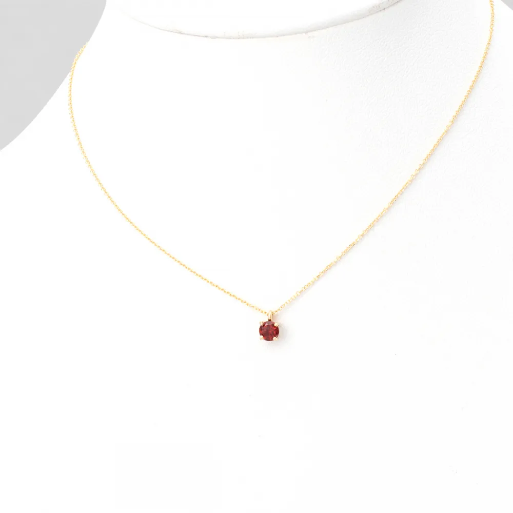 14K Χρυσό Κολιέ Με Ορυκτή Γρανάδα 0989GR1