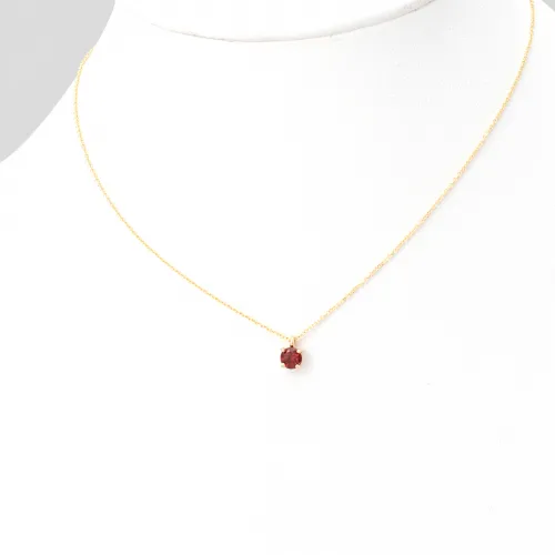 14K Χρυσό Κολιέ Με Ορυκτή Γρανάδα 0989GR1