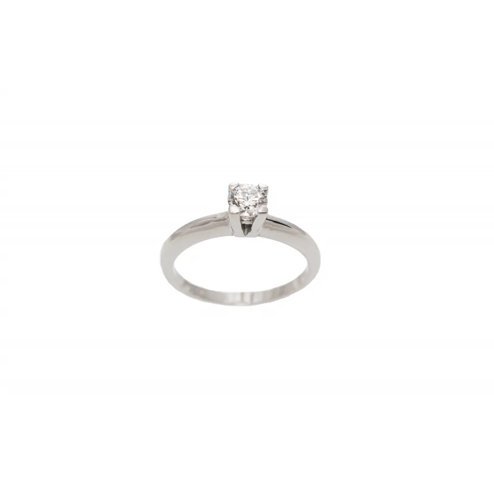 18K Μονόπετρο Δαxτυλίδι Αρραβώνων με Οικολογικό Lab Grown Διαμάντι .34ct LAB8674