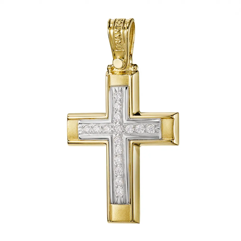 14K Χρυσός Σταυρός με Ζιργκόν 1.2.1316