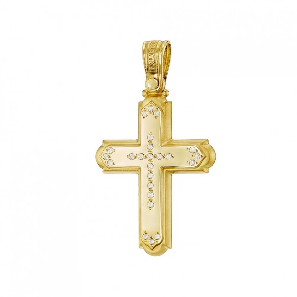 14K Χρυσός Σταυρός με Ζιργκόν 1.2.1366