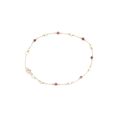 14K Χρυσό Βραχιόλι με Κόκκινες Πέτρες 1193AD