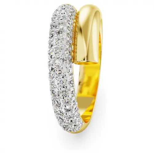 SWAROVSKI Dextera Δαχτυλίδι κοκτέιλ, Λευκό, Επιμετάλλωση σε χρυσό τόνο 5668813