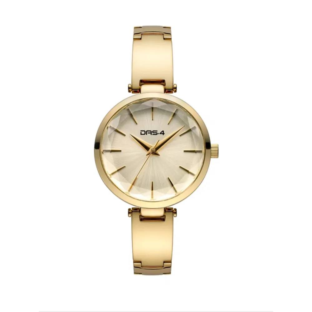 DAS.4 Γυναικείο Ρολόι, Αναλογικό με Χρυσό Μπρασελέ Από Ανοξείδωτο Ατσάλι 2031101341