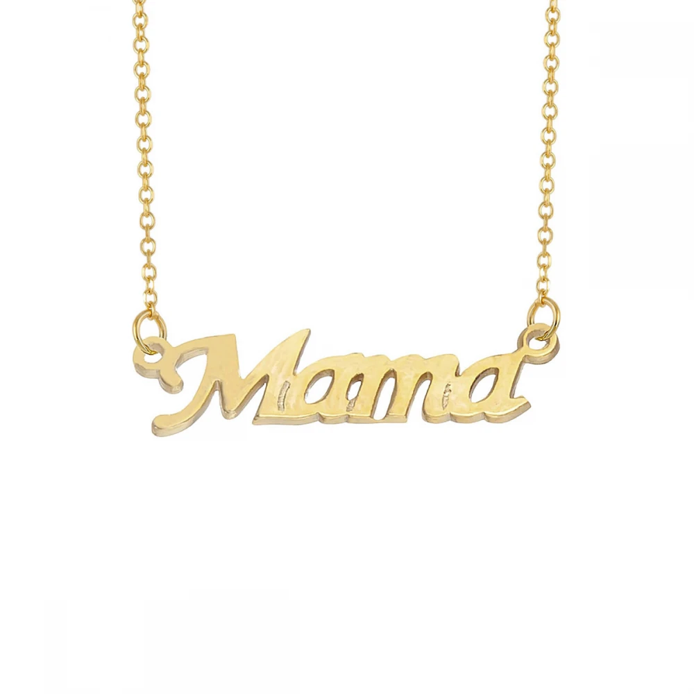 9Κ Χρυσό Κολιέ "Μαμά" KL1417-B