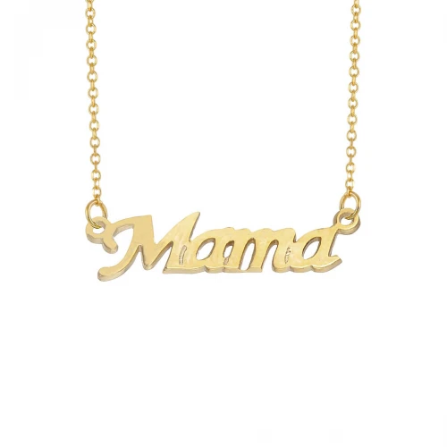 9Κ Χρυσό Κολιέ "Μαμά" KL1417-B
