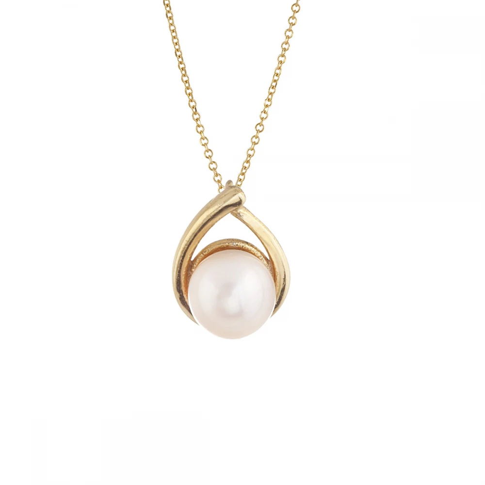 9Κ Χρυσό Κολιέ με Μαργαριτάρι KL1535VR