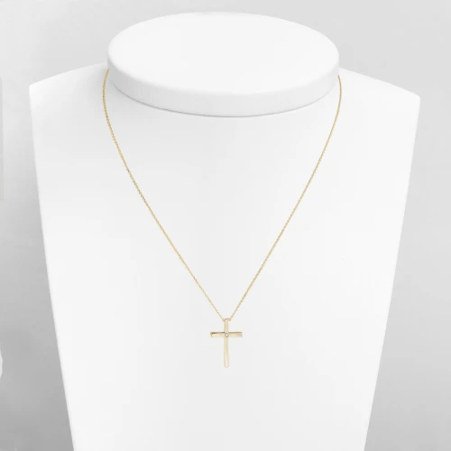 14Κ Χρυσός Σταυρός με Διαμάντι 1622K1