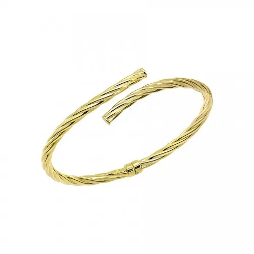 VOGUE Twisted Χειροπέδα 925 Ασήμι Επιχρυσωμένο 1670302