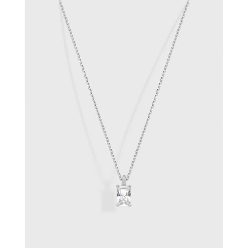 VOGUE 925 Ασήμι Κολιέ με ζιργκόν, 20171580413