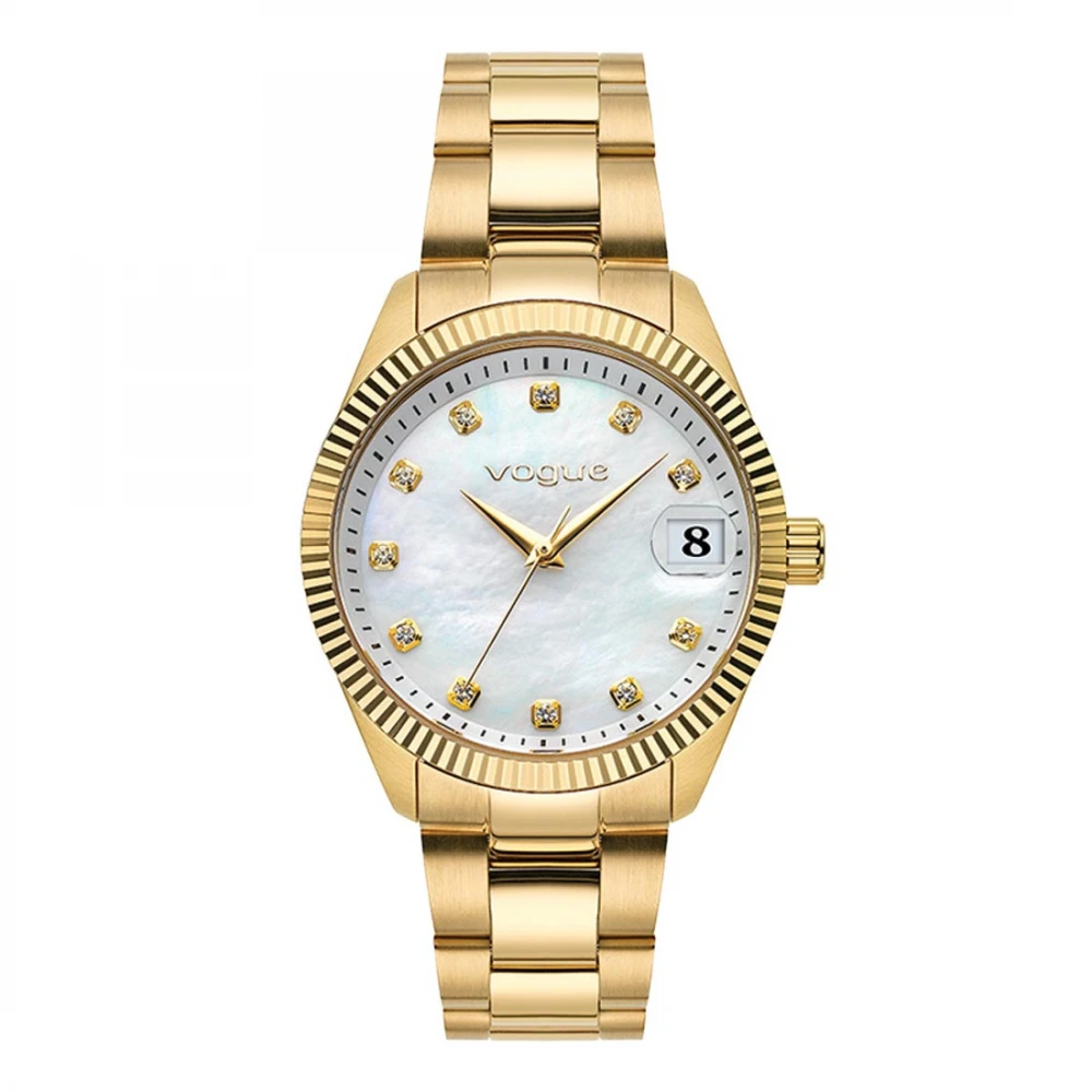 VOGUE Reina Επιχρυσωμένο μπρασελέ από Ανοξείδωτο Ατσάλι, με Ζιργκόν 2020614143