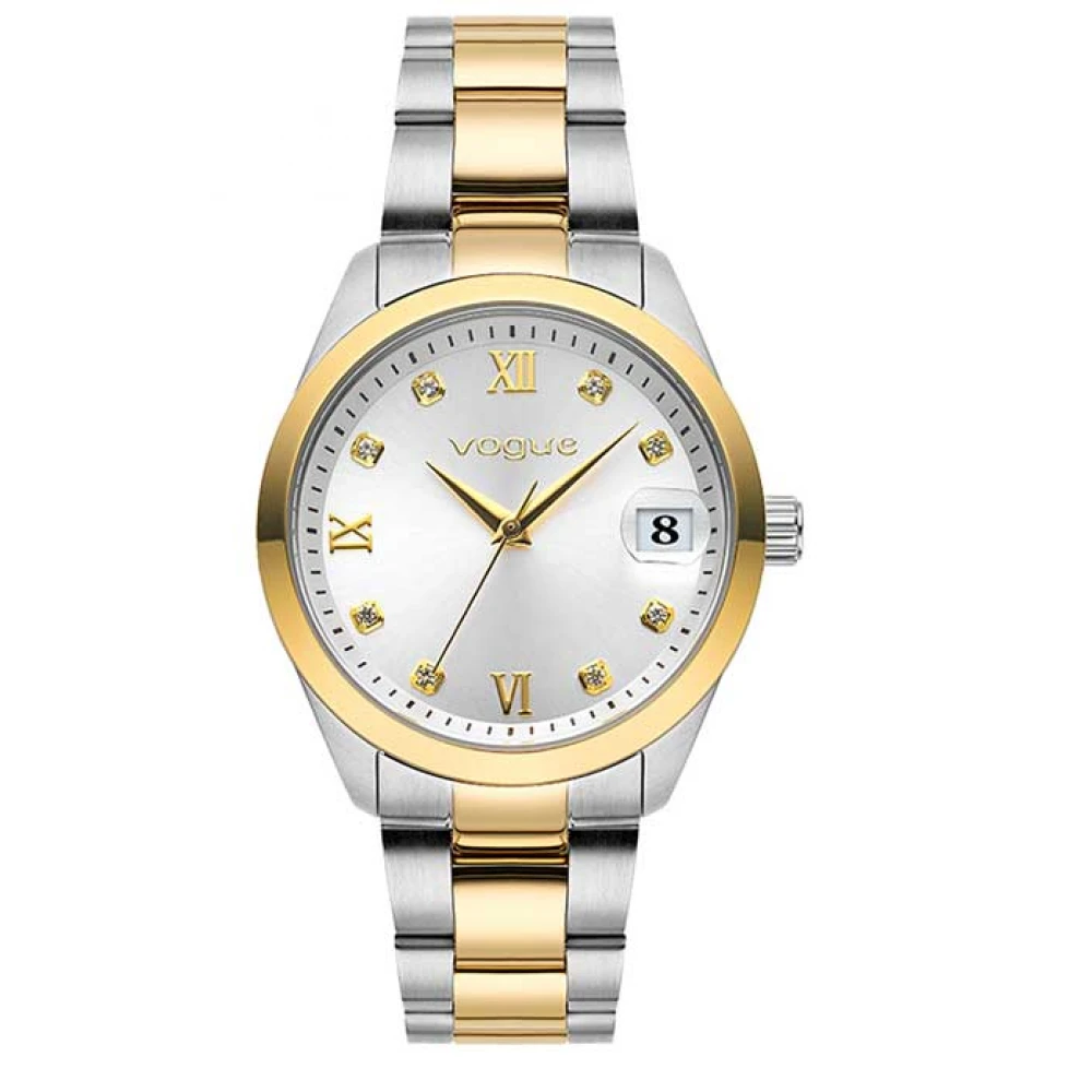 VOGUE Reina με Μπρασελέ από Ανοξείδωτο Ατσάλι Δύο Τόνων και Ζιργκόν 2020614161