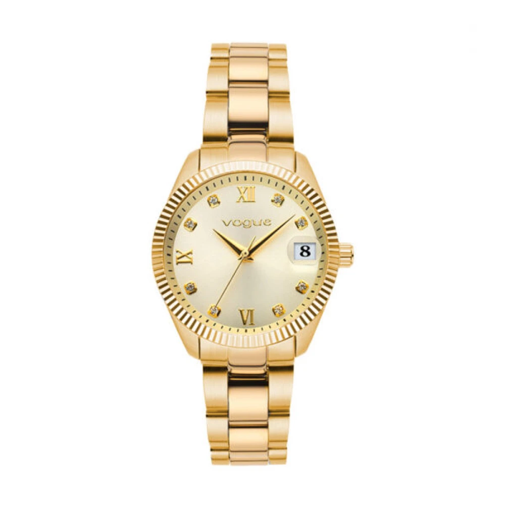 VOGUE Σειρά Reina Mini από επιχρυσωμένο Ανοξείδωτο ατσάλι, Μπρασελέ και Ζιργκόν 2020614342
