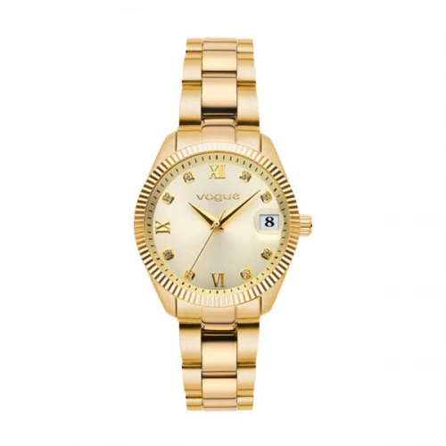 VOGUE Σειρά Reina Mini από επιχρυσωμένο Ανοξείδωτο ατσάλι, Μπρασελέ και Ζιργκόν 2020614342