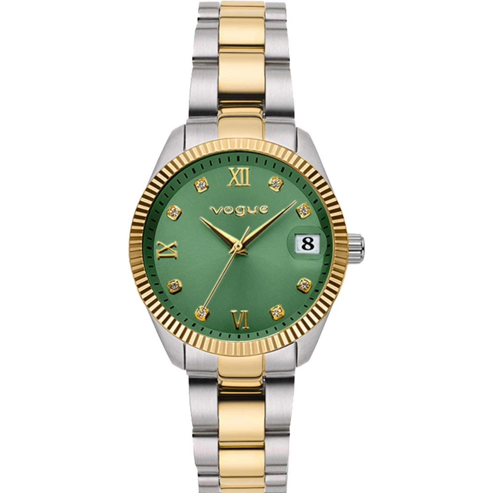 VOGUE Reina mini Μπρασελέ από Ανοξείδωτο Ατσάλι Δύο Τόνων με Ζιργκόν 2020614365