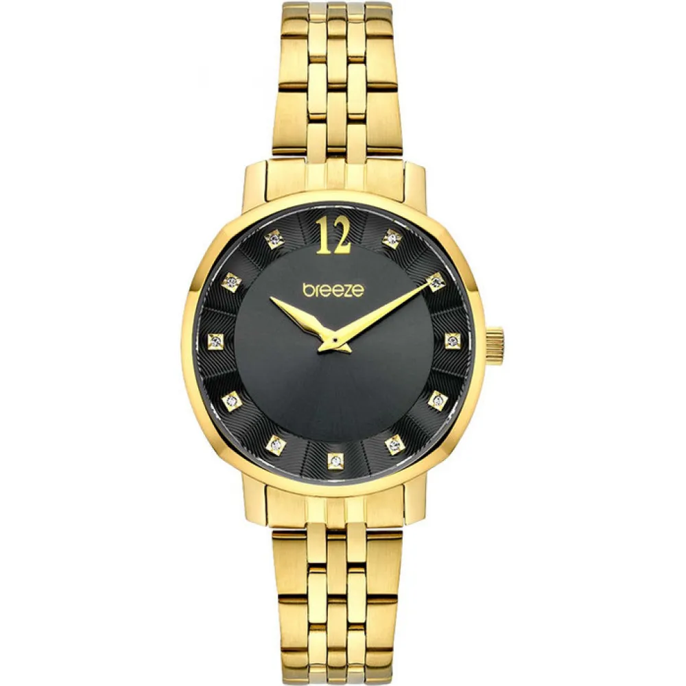 BREEZE Semplice Swarovski Gold Stainless Steel Bracelet 212421.6