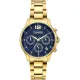BREEZE Enigma Dual Time Gold Stainless Steel Bracelet 212431.3