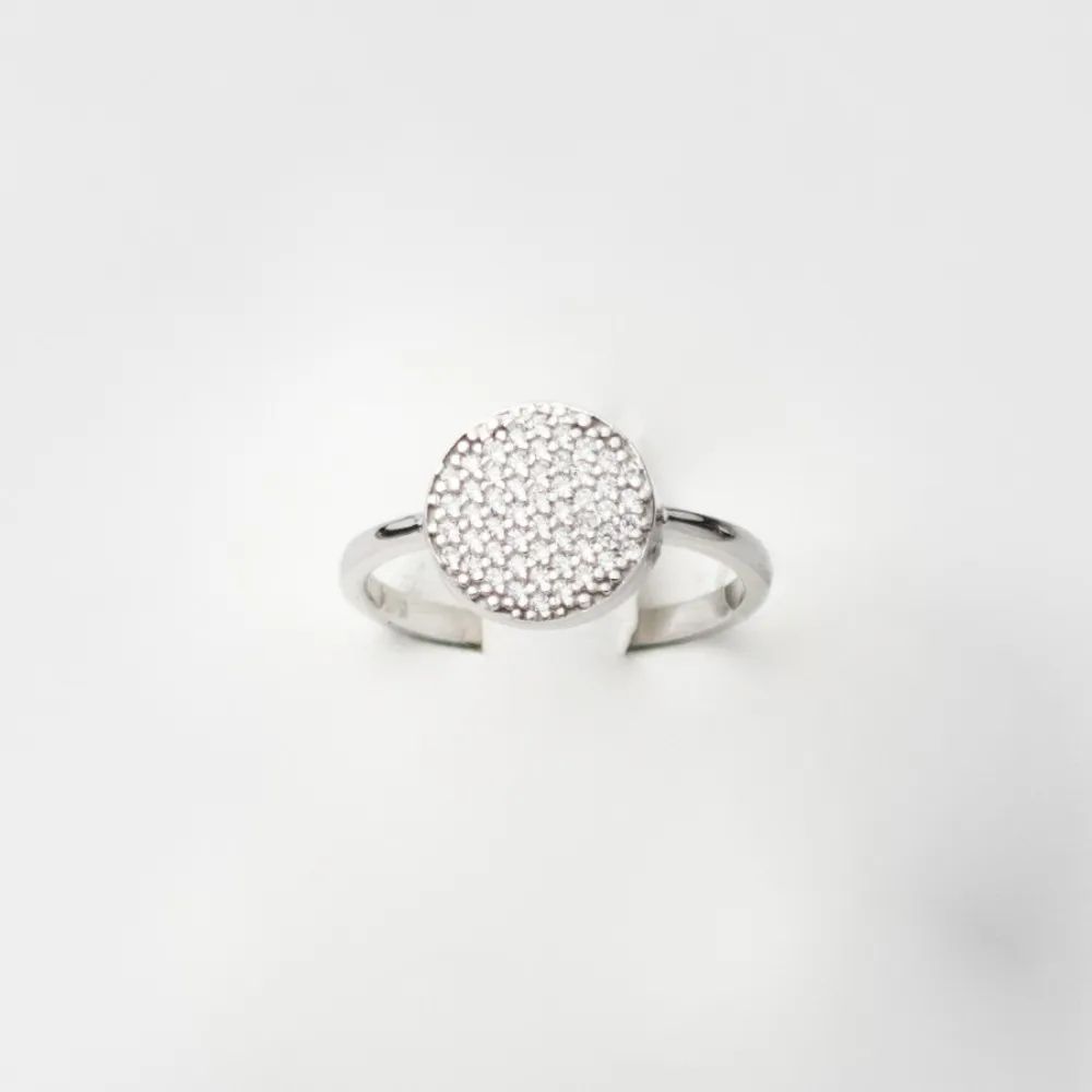 14K Λευκόχρυσο Δαχτυλίδι με Ζιργκόν 2L1718A1