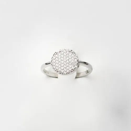 14K Λευκόχρυσο Δαχτυλίδι με Ζιργκόν 2L1718A1