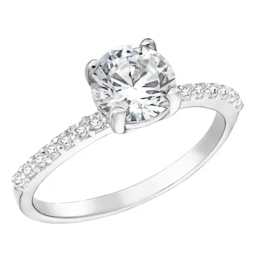 18K Λευκόχρυσο Δαχτυλίδι με Οικολογικό Διαμάντι 3048L