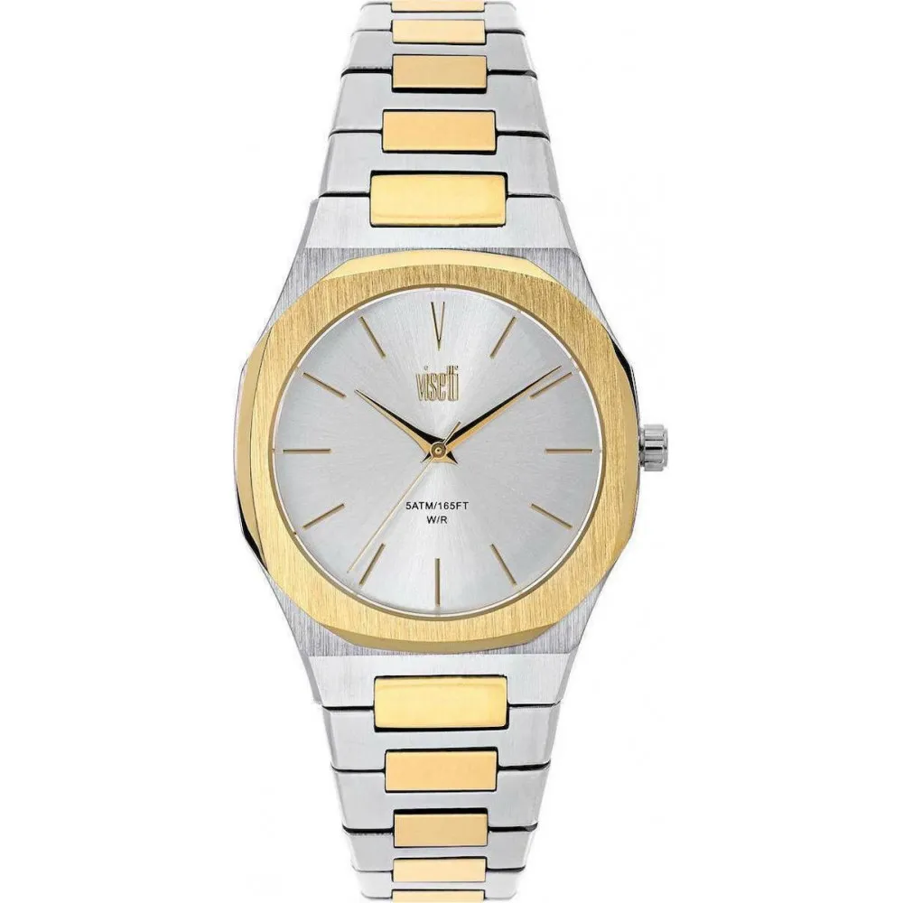 VISETTI Serenity Two Tone Stainless Steel Bracelet ZE-368SGI