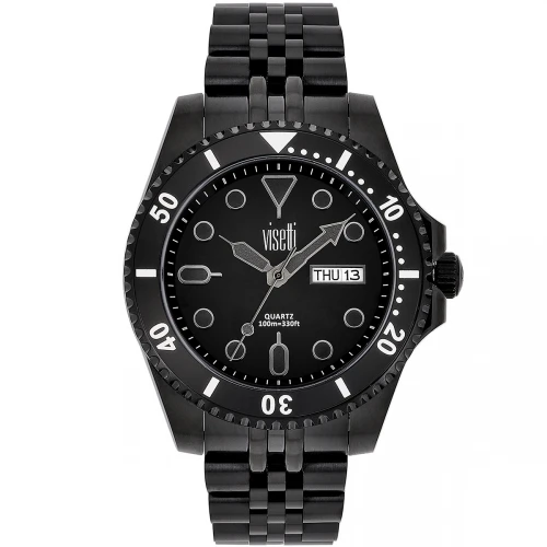 VISETTI Vitality με Μαύρο Μπρασελέ από Ανοξείδωτο Ατσάλι 41I-SW003BB