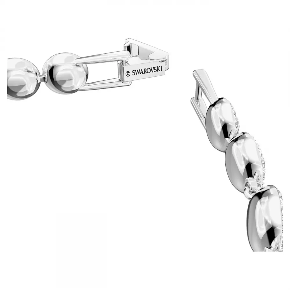 SWAROVSKI Angelic Βραχιόλι, Στρογγυλή Κοπή,Pave,  Λευκό, Επιροδιωμένο 5071173