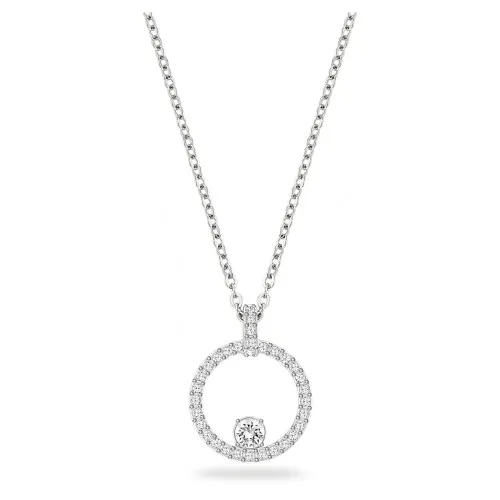 SWAROVSKI Creativity Κολιέ Κυκλικό, Λευκό, Επιροδιωμένο 5198686