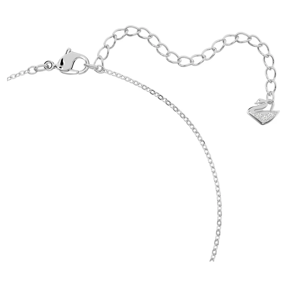 SWAROVSKI Creativity Κολιέ Κυκλικό, Λευκό, Επιροδιωμένο 5198686