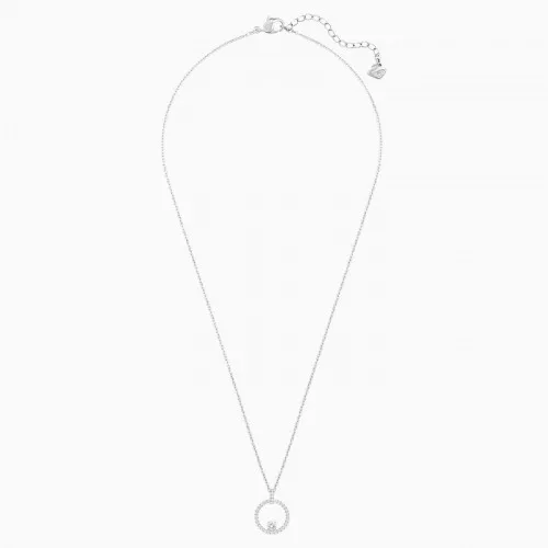 SWAROVSKI Creativity Κολιέ Κυκλικό, Λευκό, Επιροδιωμένο 5198686