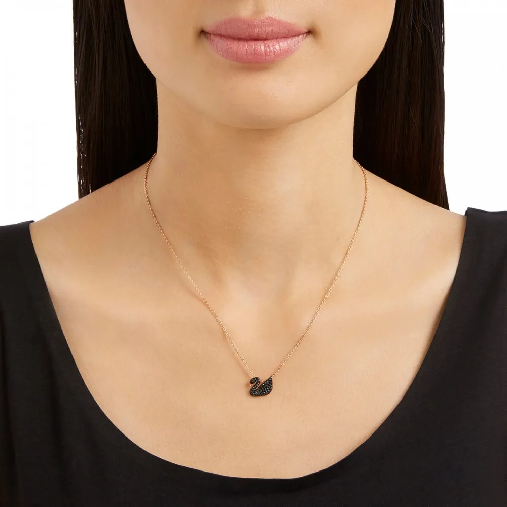 SWAROVSKI Iconic Swan Κολιέ Ροζ επιχρυσωμένο 5204134 SWAROVSKI Iconic Swan Κολιέ Ροζ επιχρυσωμένο 5204134