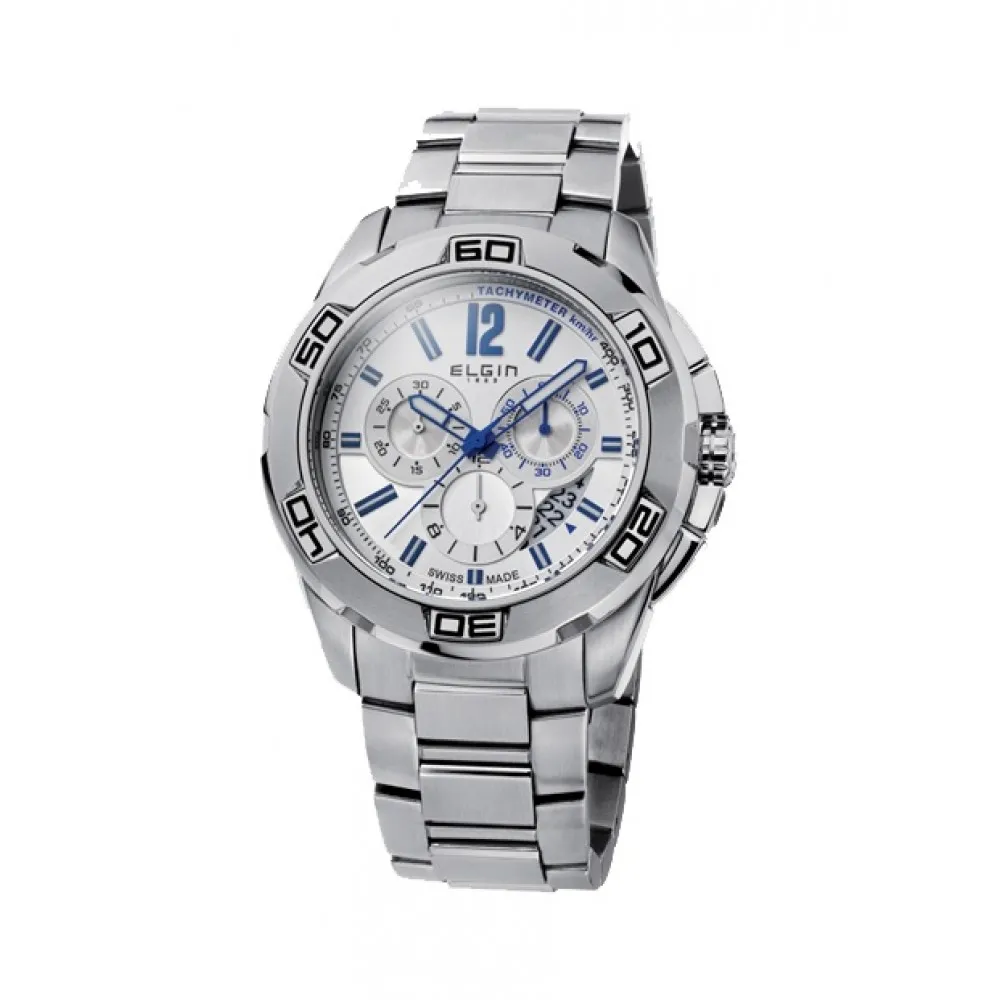 ELGIN Chronograph Stainless Steel Bracelet 52101.1