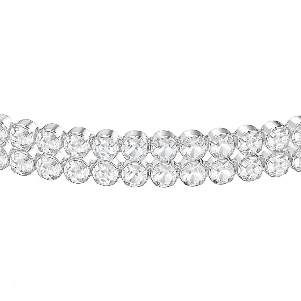 SWAROVSKI Subtle Βραχιόλι Λευκό, Επιροδιωμένο 5221397