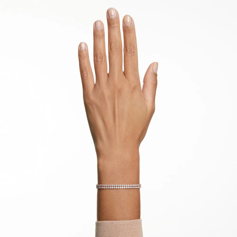SWAROVSKI Subtle Βραχιόλι Λευκό, Ροζ Επιχρυσωμένο 5224182