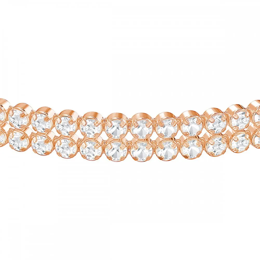 SWAROVSKI Subtle Βραχιόλι Λευκό, Ροζ Επιχρυσωμένο 5224182