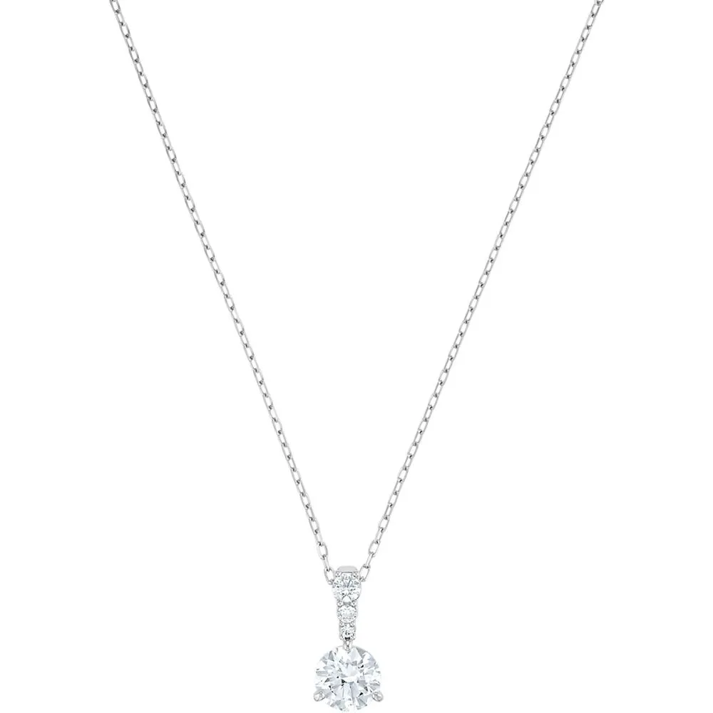 SWAROVSKI Solitaire Neclace White Rhodium Plated 5472635