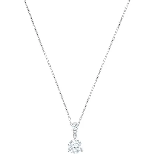 SWAROVSKI Solitaire Neclace White Rhodium Plated 5472635