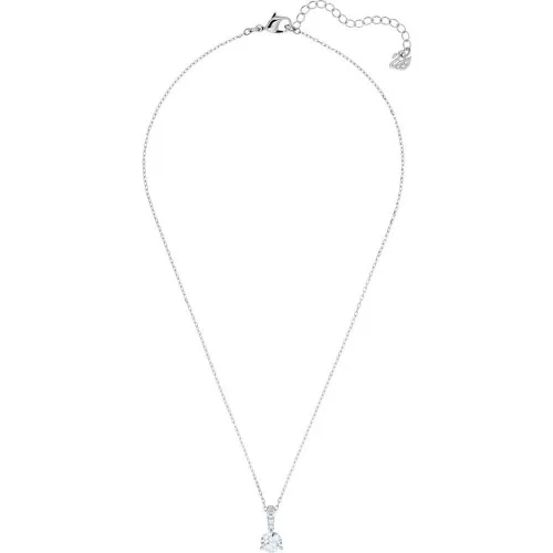 SWAROVSKI Solitaire Neclace White Rhodium Plated 5472635
