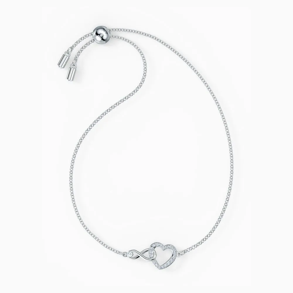 SWAROVSKI Infinity Heart Bracelet White Rhodium Plated 5524421 SWAROVSKI Infinity Heart Bracelet White Rhodium Plated 5524421