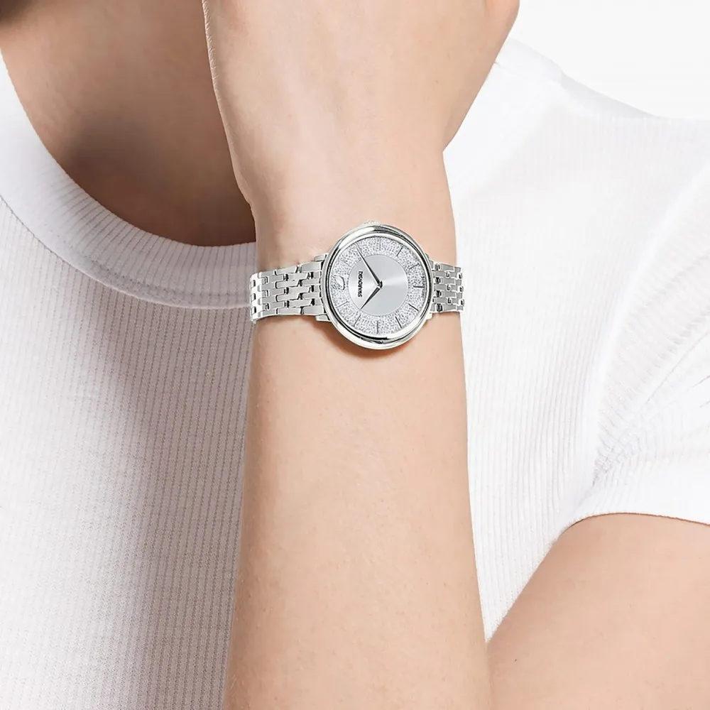 SWAROVSKI Crystalline Chic Metal Bracelet Silver Tone Stainless Steel 5544583
