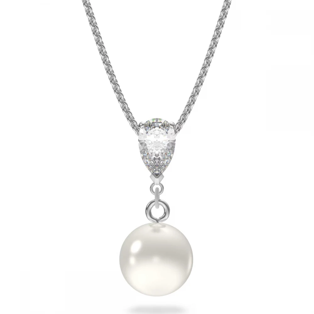 SWAROVSKI Treasure Κολιέ Λευκό Επιροδιωμένο 5559409