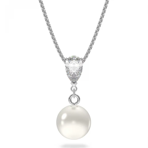 SWAROVSKI Treasure Κολιέ Λευκό Επιροδιωμένο 5559409