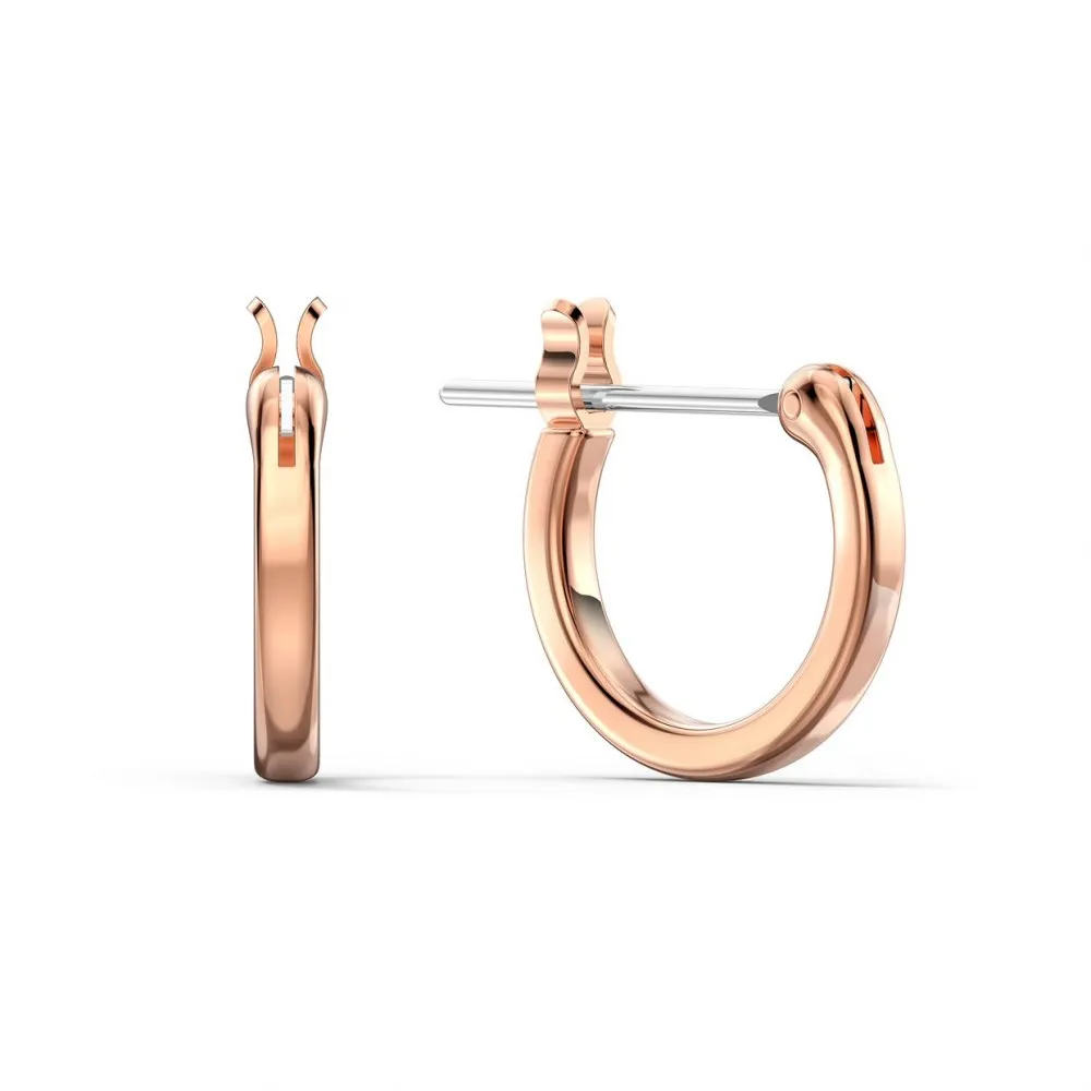 SWAROVSKI Ginger Κρίκοι Λευκό, Ροζ επιχρυσωμένο 5567528