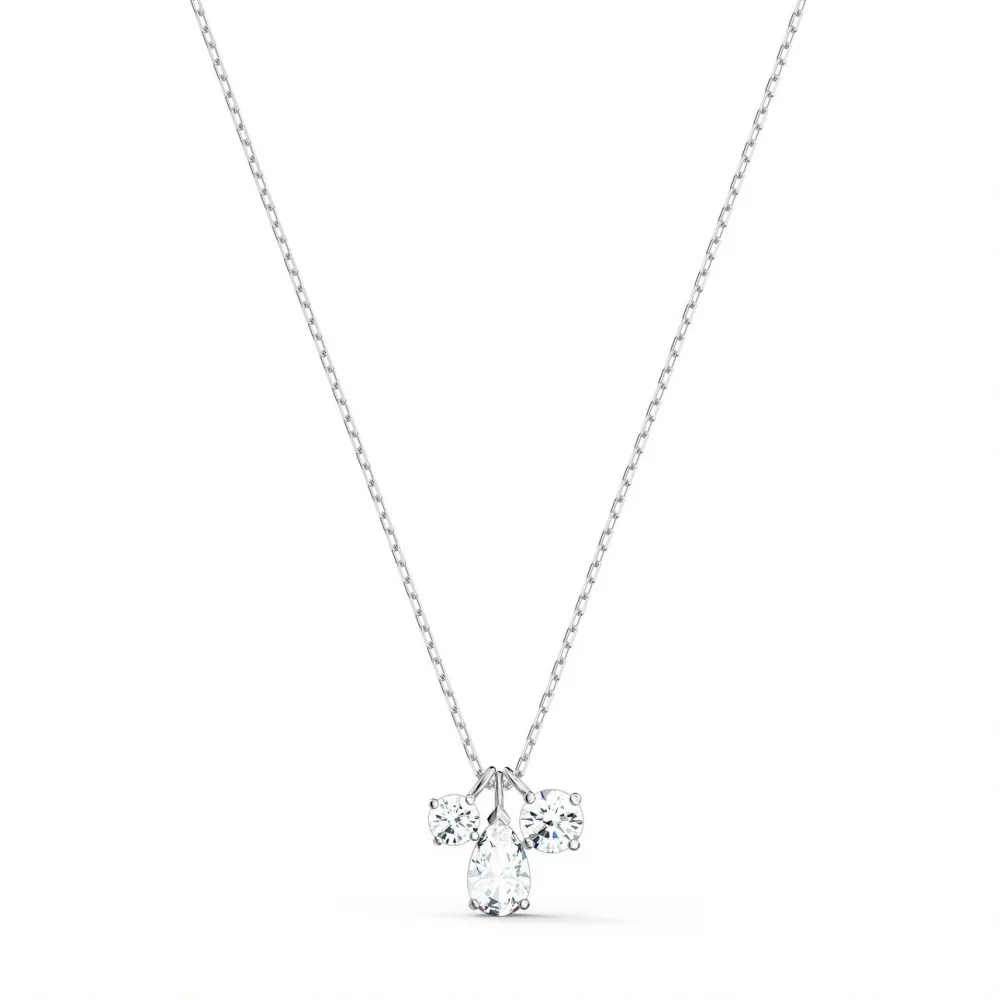 SWAROVSKI Attract Μενταγιόν Λευκό, Επιροδιωμένο 5571077 SWAROVSKI Attract Μενταγιόν Λευκό, Επιροδιωμένο 5571077