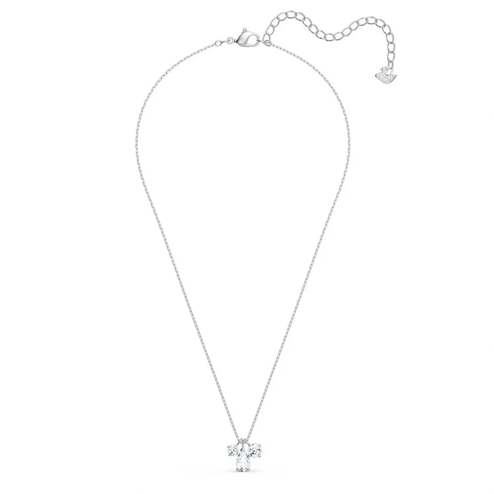 SWAROVSKI Attract Μενταγιόν Λευκό, Επιροδιωμένο 5571077 SWAROVSKI Attract Μενταγιόν Λευκό, Επιροδιωμένο 5571077